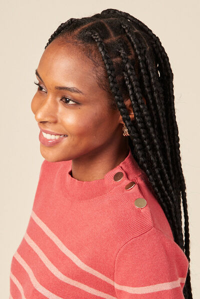Pull éco-responsable terracotta femme