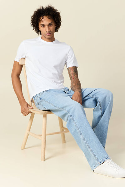 T-shirt éco-responsable blanc homme