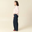 Blouse manches longues rose clair femme