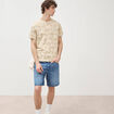 T-shirt manches courtes beige moyen homme
