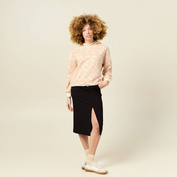 sweat a capuche orange corail femme Sweat à capuche orange corail femme