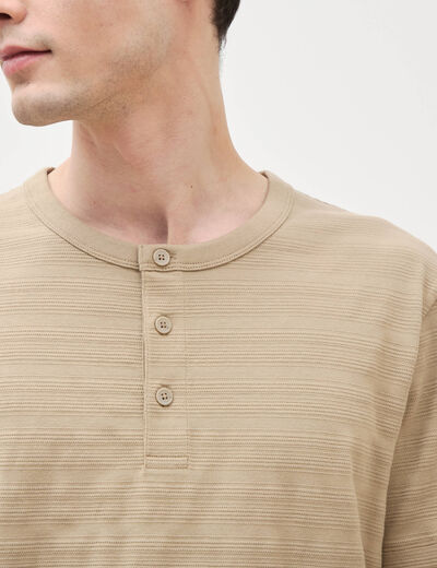 T-shirt en coton vert olive homme