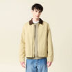 Blouson oversize court beige homme