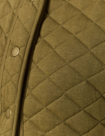 Gilet sans manches vert kaki femme