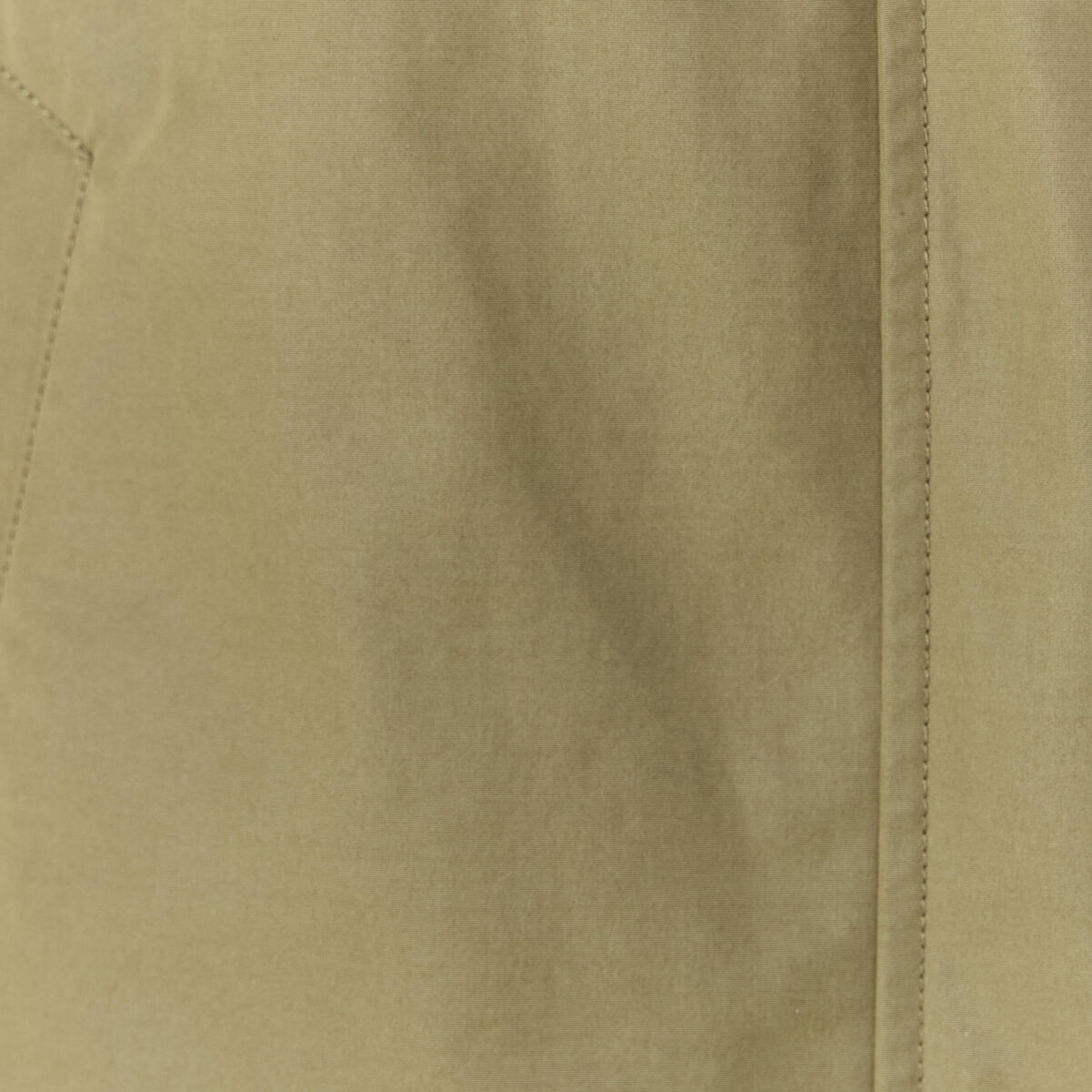 Parka longue à capuche vert kaki femme