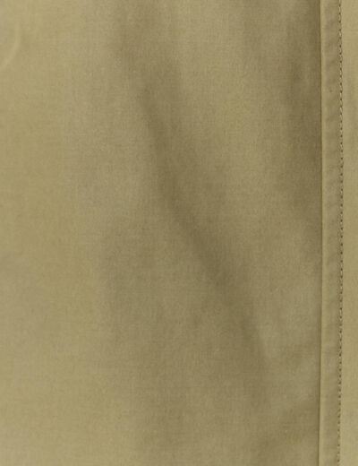 Parka longue à capuche vert kaki femme