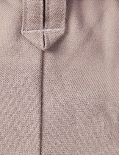Pantalon large avec pinces gris femme
