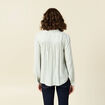 Blouse manches longues vert olive femme
