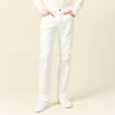 Jeans regular 5 poches denim blanc homme