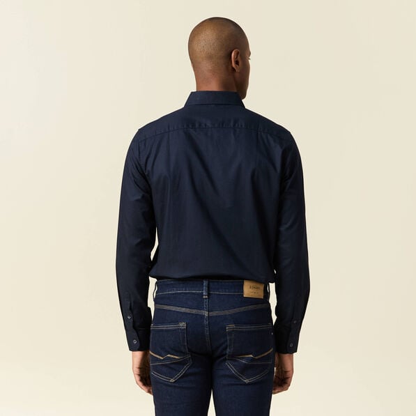 chemise manches longues bleu marine homme Chemise manches longues bleu marine homme