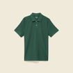 Polo cintr&eacute; manches courtes vert homme