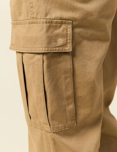 Cargo coupe battle en coton vert kaki homme