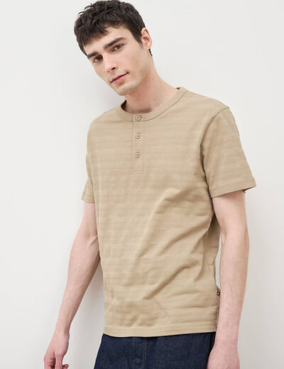 T-shirt en coton vert olive homme