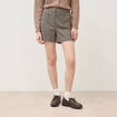 Short taille haute gris femme