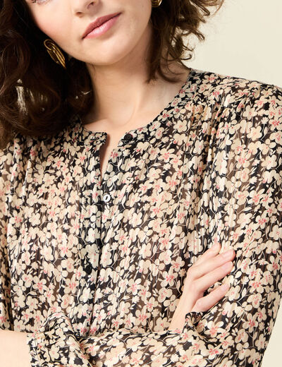 Chemise éco-responsable noir femme