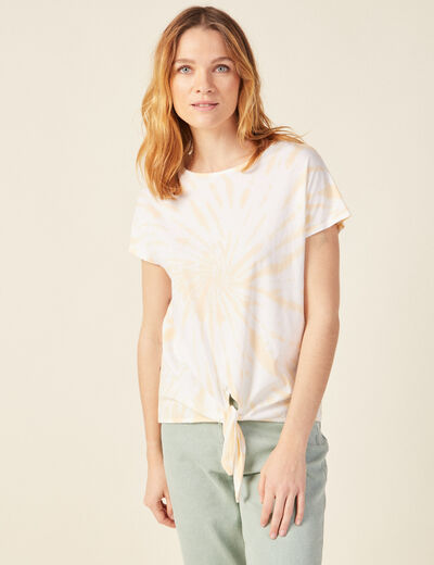 T-shirt manches courtes rose clair femme