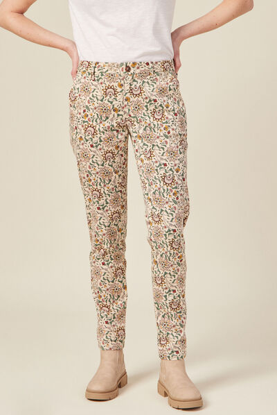 Pantalon chino Instinct blanc femme
