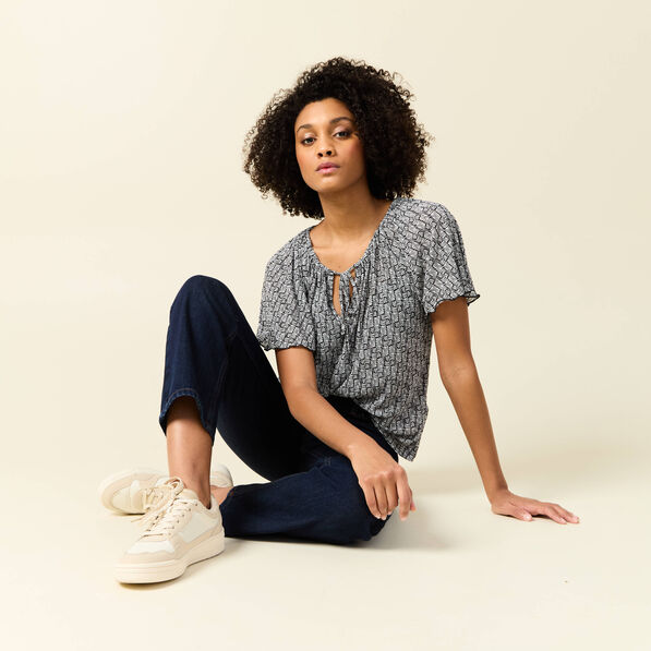 t shirt manches courtes creme femme T-shirt manches courtes creme femme