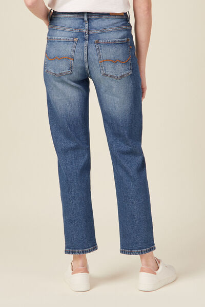 Jeans regular denim stone femme