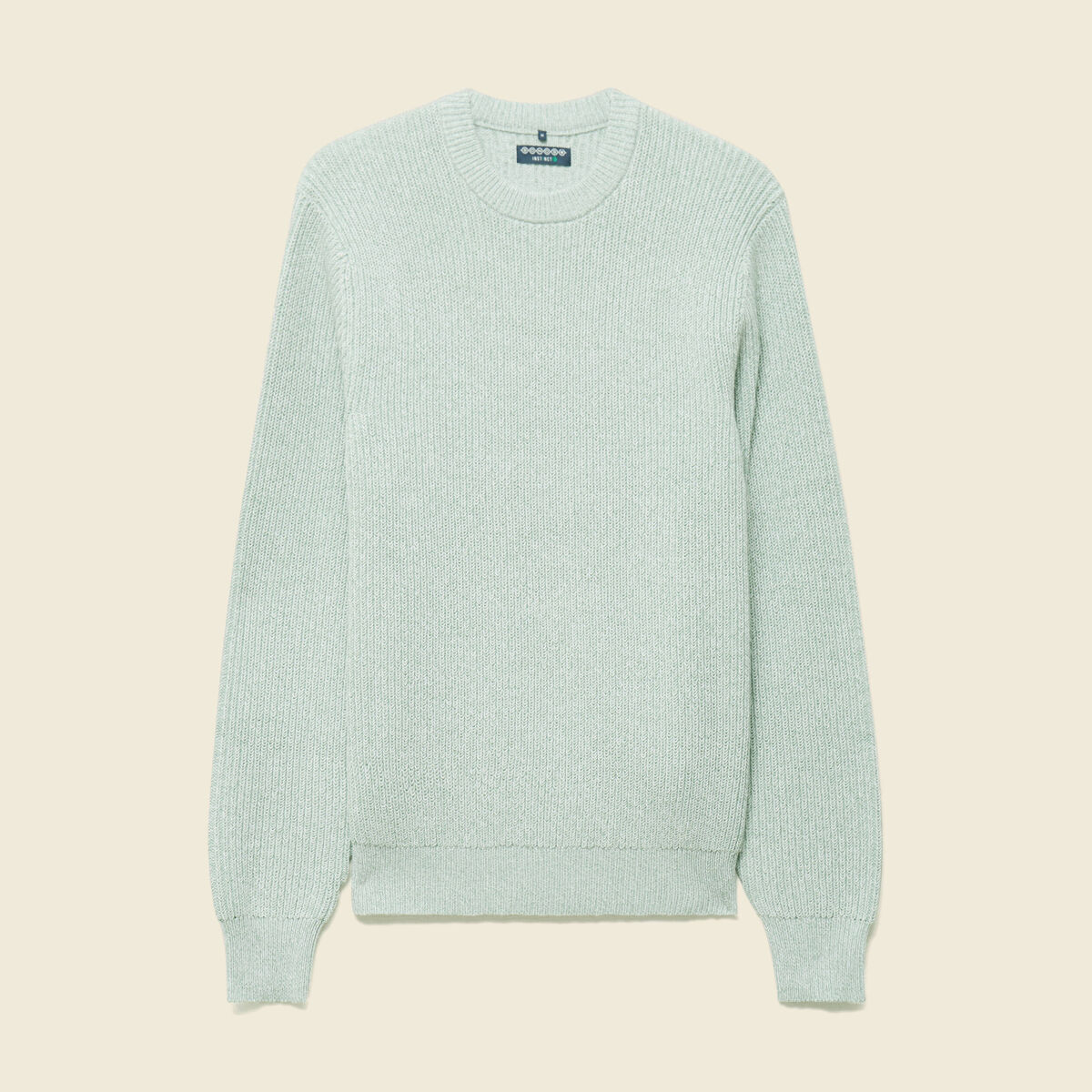 Pull manches longues vert pastel homme