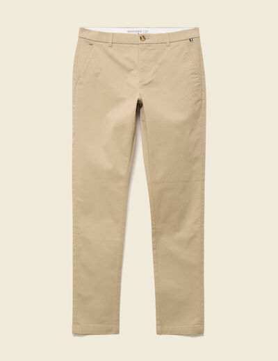 Pantalon chino longueur 32 taupe homme