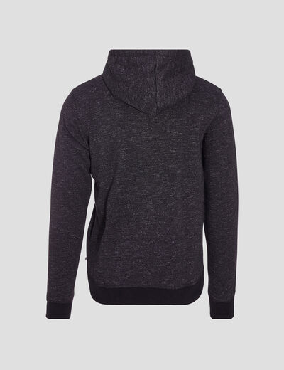 Gilet manches longues zippé noir homme