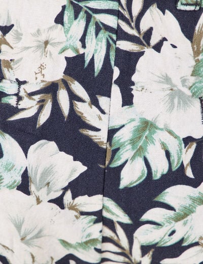 Bermuda slim bleu marine homme