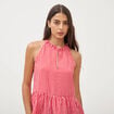 Top droit sans manches rouge femme