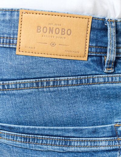 Jeans slim longueur 32 denim stone homme