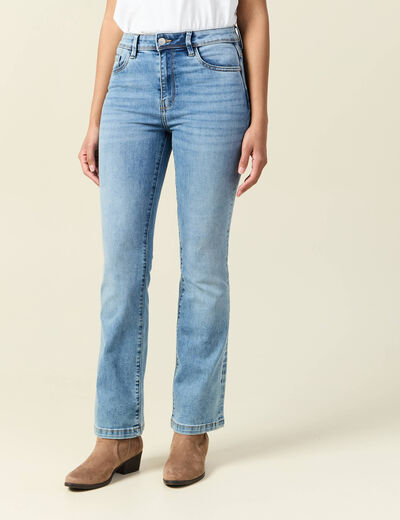 Jeans bootcut denim used femme