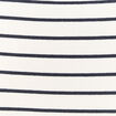 T-shirt ray&eacute; ajust&eacute; manches longues bleu femme