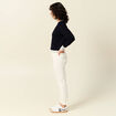 Pull manches longues bleu marine femme
