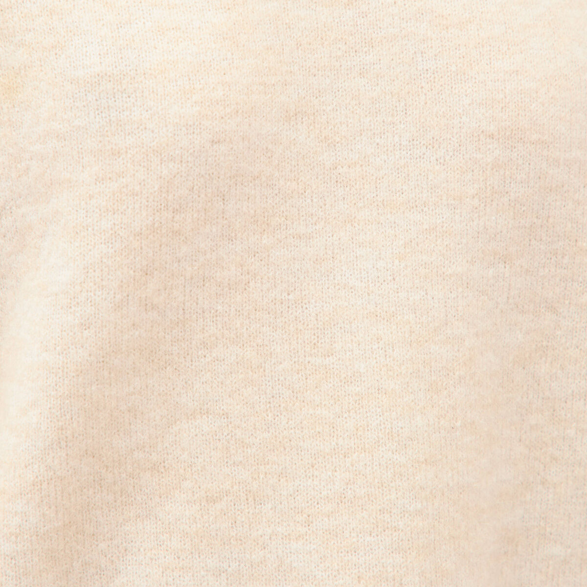 Pull manches longues col bateau ivoire femme