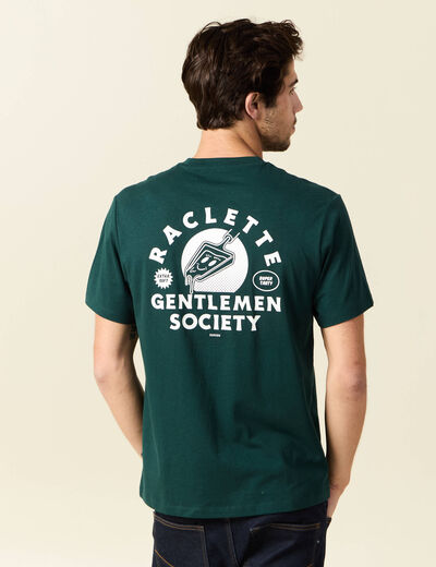 T-shirt manches courtes vert foncé homme