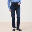 Jeans regular 7/8&egrave;me denim brut femme
