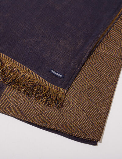Foulard jaune moutarde homme