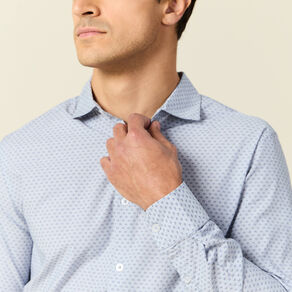 Chemise manches longues bleu homme