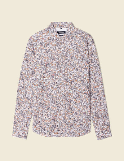 Chemise manches longues blanc homme