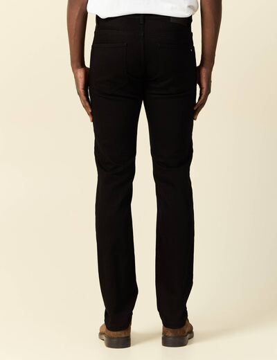 Jeans straight denim noir homme