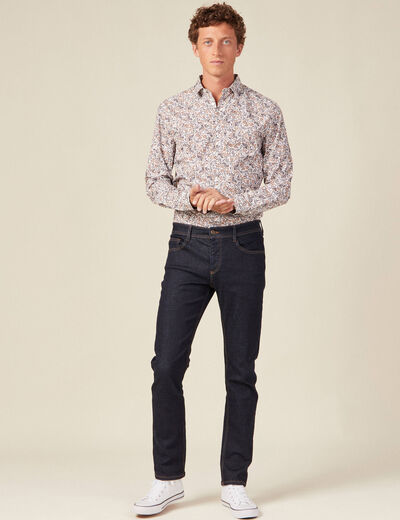 Chemise manches longues blanc homme