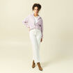 Chemise oversize en coton bleu ciel femme
