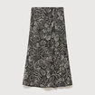 Jupe fluide noir femme