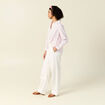 Blouse manches longues rose poudrée femme