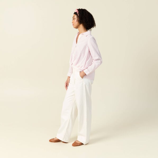 blouse manches longues rose poudree femme Blouse manches longues rose poudrée femme