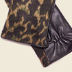 Gants en cuir noir femme