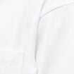 T-shirt droit en coton col ras du cou blanc homme