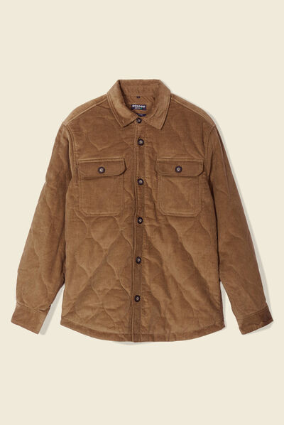 Surchemise éco-responsable beige homme