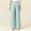 Pantalon loose taille haute vert pastel femme