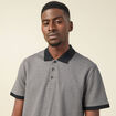 Polo manches courtes gris foncé homme