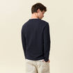 T-shirt manches longues bleu marine homme